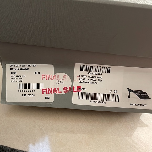 BALENCIAGA Drapy Leather Heels - Picture 6 of 11